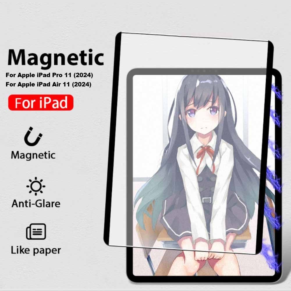 Dành Cho iPad Pro M4 11 / 13 inch (2024) Phim Cảm Giác Giấy Từ Tính Cho iPad Air 11 ‐ inch Air 6 6th
