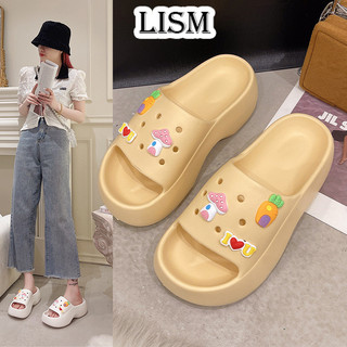 LISM dép sandal nữ dép nữ đế cao Năng động Chất liệu tốt Chống thấm nước Độn đế FDL2450NDU 21Z240520