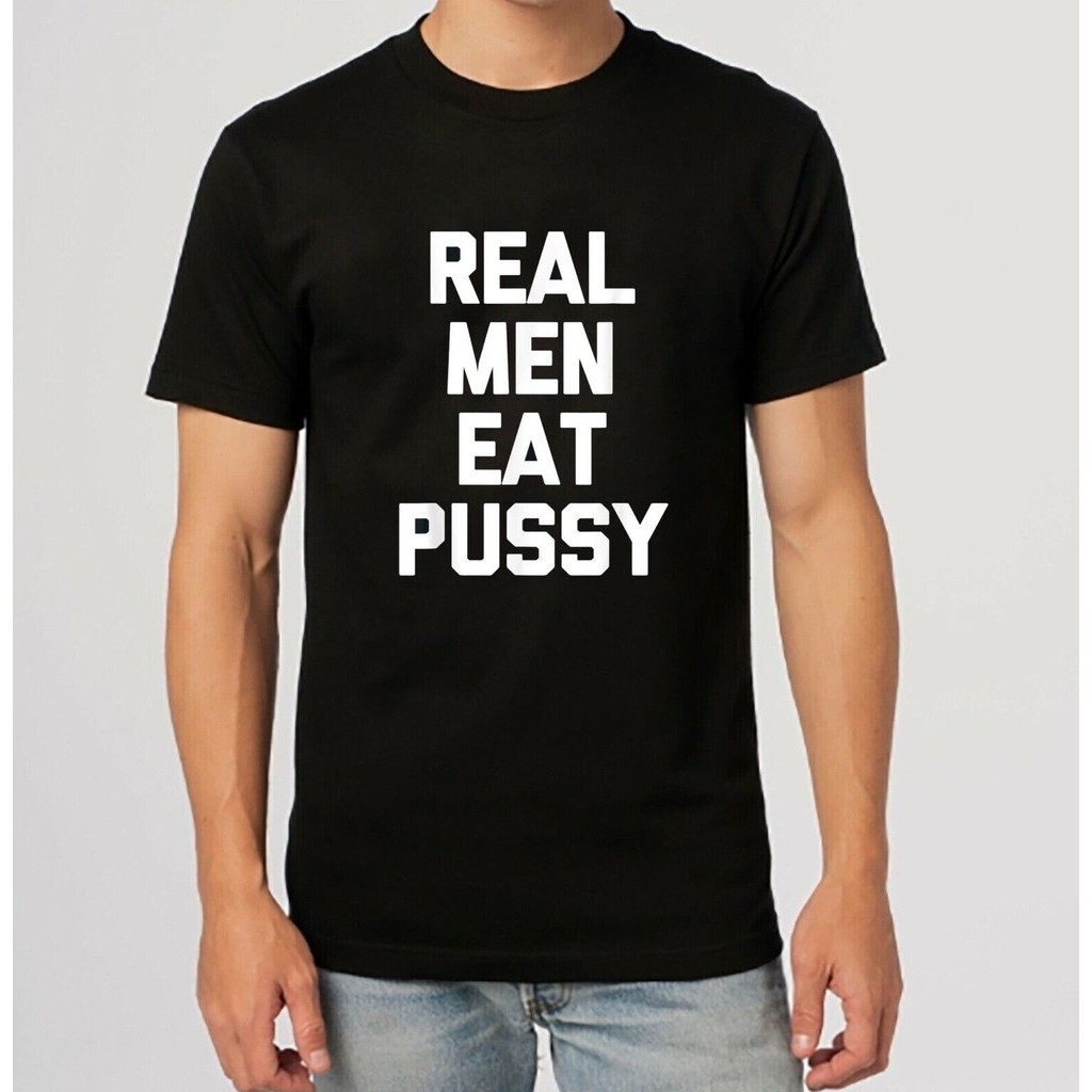 Real Men Eat Funny Saying Design Idea Áo thun