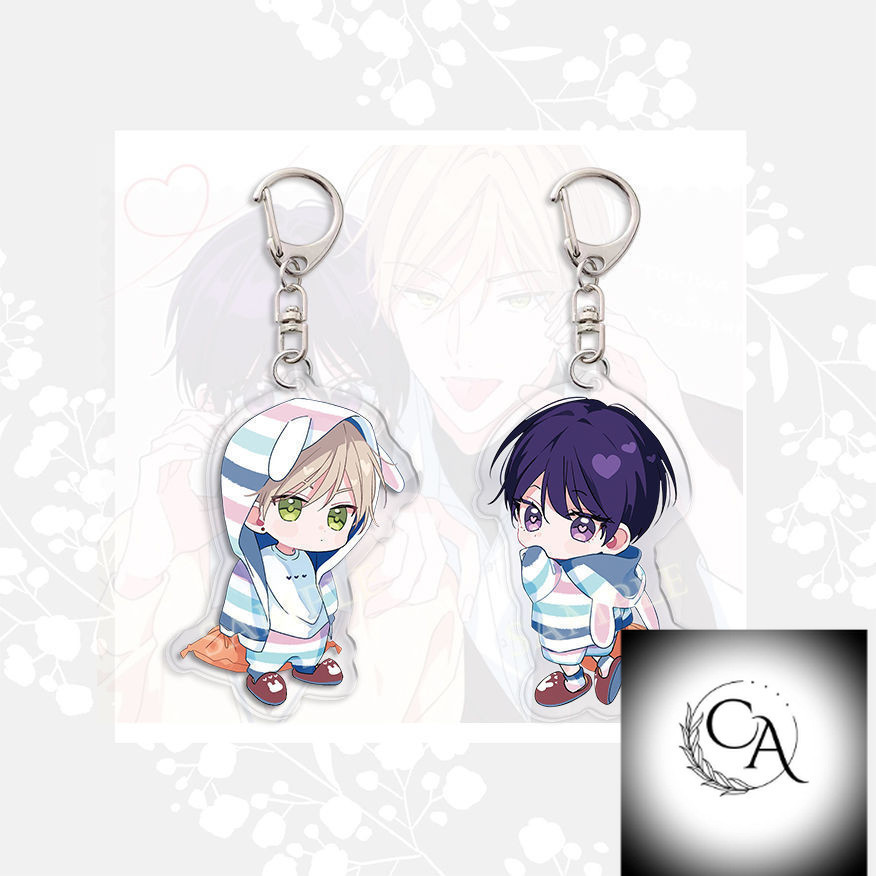 Bl Manga Tokiwa Yuzuriha Anime Móc Khóa Nữ 🍎 Acrylic Móc Chìa Khóa Người Kawaii Móc Khóa Túi Mặt Dây