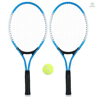2 chiếc vợt tennis trẻ em dây tennis với 1 bóng tennis và túi che