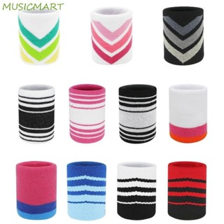 Musicmart Cổ Tay Mồ Hôi Khăn Nẹp Quấn Bóng Rổ Thể Thao Sweatband Thể Thao Mồ Hôi Cổ Tay Bảo Vệ Mồ Hôi Cổ Tay Tennis Cầu Lông Tập Gym Dây Đeo Tay