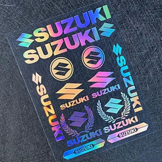 Sglink SUZUKI Xe Máy Miếng Dán SUZUKI Xe Điện Laser Phản Quang Chặn GSX Xe Máy Chống Thấm Nước Miếng Dán