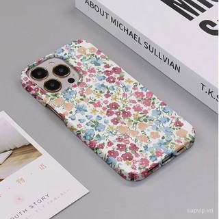 Ốp Bảo Vệ Họa Tiết Hoa Nhỏ Toàn Màn Hình Thích Hợp Cho iPhone 7 / 8Plus XSMax 14 11Pro 8Plus 12ProMax 11ProMax XR 13Pro 14Plus Ốp Điện Thoại Mờ 15ProMax Ốp Lưng Silicon Chống Sốc XS 13 Chống Rơi 12