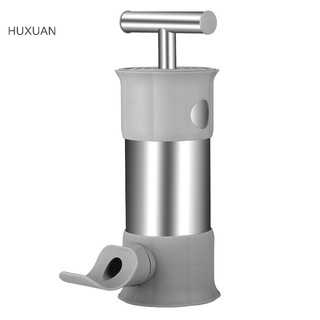 Huxuan thép không gỉ xúc xích thịt nhồi ngang xúc xích máy làm tự chế nhà bếp thịt xúc xích máy làm dụng cụ xúc xích filler rft