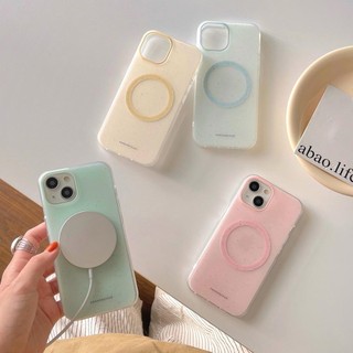 Ốp Lưng Cứng Tương Thích Với iPhone 12 12Pro 12ProMax 13 13Pro 13ProMax 14 14Pro 14ProMax 15 15Pro 15ProMax Splash ink Dots Pattern Magnet Case