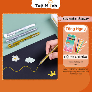 Bút nhũ kim tuyến Baoke B89, bút viết thiệp lấp lánh nhiều màu nổi bật, ngòi 1mm mực gel nước nhũ