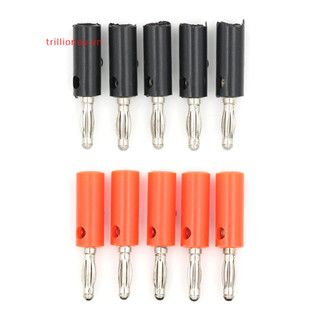 Trillionaa 5 Chiếc Loa Vít Chuối Bạc Đĩa Cắm Kết Nối 4 Mm Đen Đỏ Màu VN