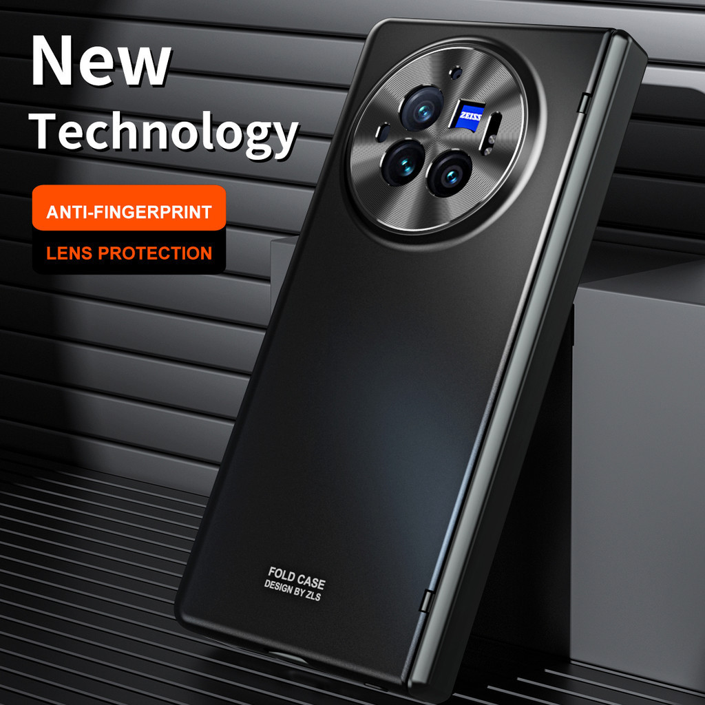 Dành Cho VIVO X Fold 3 Pro Ốp Lưng Sang Trọng Matte Snap Buckle Vỏ Điện Thoại Gấp Cho VIVO X Fold3 H