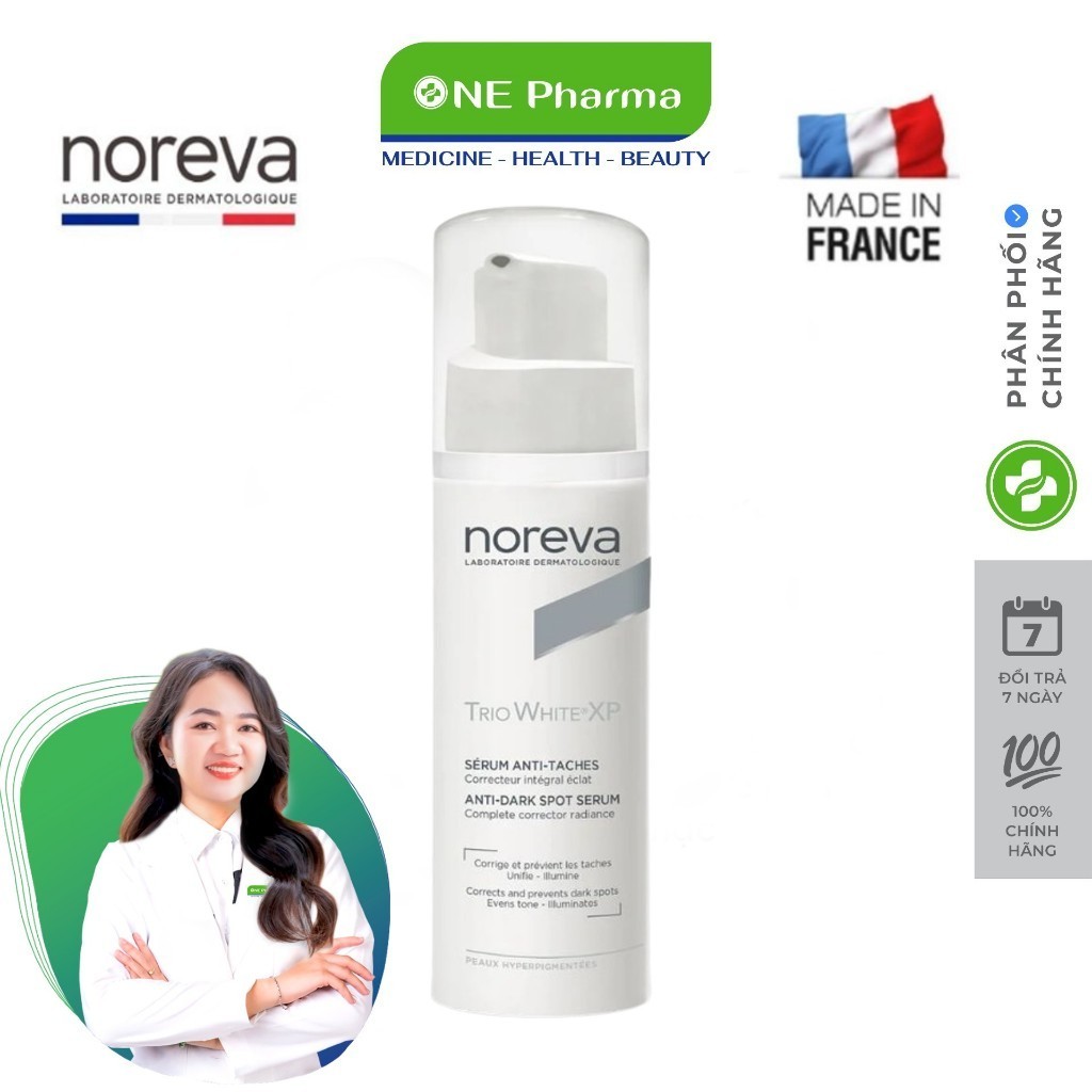 Serum dưỡng da giảm nám Noreva Trio White XP Anti - Dark Spot Serum 30ml