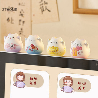 Zthome Dễ Thương Maneki Neko Trang Trí Nhà Cửa Mèo May Mắn Đồ Trang Trí Gốm Thủ Công May Mắn Động Vật Tượng Trang Trí Phòng Phụ Kiện Bàn Làm Việc Quà Tặng HOT