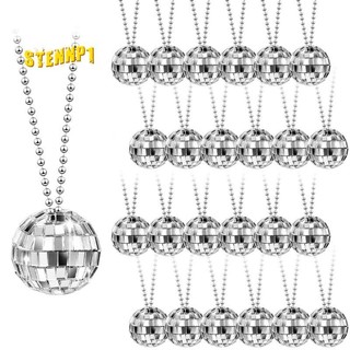 36 Chiếc Gương Bóng Disco Trang Phục Dây Chuyền 70s Disco Đảng Dây Chuyền 1.18 Inch Bạc Bóng Disco Dây Chuyền Dễ Dàng Lắp Đặt Dễ Dàng Sử Dụng