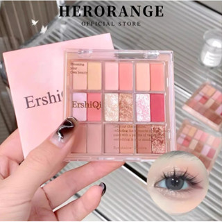 Ershiqi 18 Màu Đĩa Phấn Mắt Bảng Matte Pearlescent Phấn Mắt Đĩa Ngọc Trai Trang Điểm Phấn Mắt