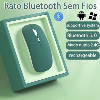 Chuột bluetooth không dây cho ipad / macbook laptop chuột bluetooth quang không dây 2.4ghz chuột sạc siêu mỏng im lặng cho pc / laptop / điện thoại / máy tính bảng 4.