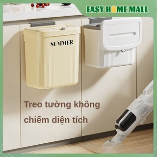 Nhà bếp thùng rác treo tường nhà vệ sinh phòng tắm phòng khách thùng rác treo lưu trữ xô có nắp
