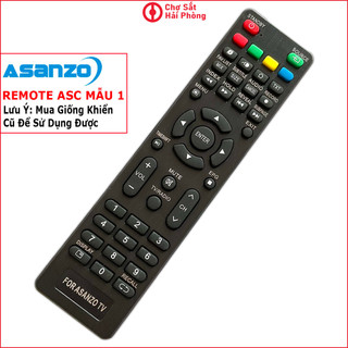Điều khiển tv asanzo smart asc mẫu 1 loại đẹp - remote tv asanzo