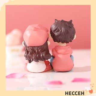 Hecceh trái tim tình yêu cặp đôi mini trang trí tình nhân thu nhỏ cặp đôi