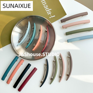Kẹp Tóc Lò Xo Bằng acrylic Màu Nhám Phong Cách Hàn Quốc KF648