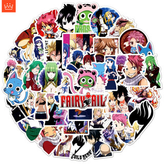 J· Hình Dán Chống Nước Fairy Tail Nhật Bản Anime Mũ Bảo Hiểm Máy Tính Xách Tay Hành Lý Dán Thiết Lập, 50 tờ/bộ