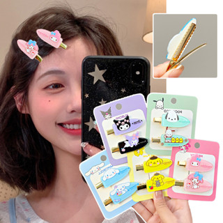  Ahellogirl 2 Cái   bộ Phiên Bản Hàn Quốc Của Phim Hoạt Hình Sanrio Kẹp Tóc Cô Gái Ngọt Ngào Tóc Gãy Bên Kẹp Phụ Kiện Tóc Dễ Thương 
