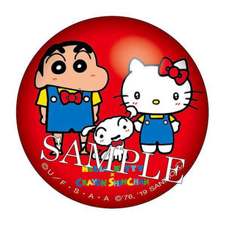 Crayon Xiaoxin Sanrio Joint Name Tinplate Badge Crayon Xiaoxin Sanrio Joint Name Tinplate Badge l40e