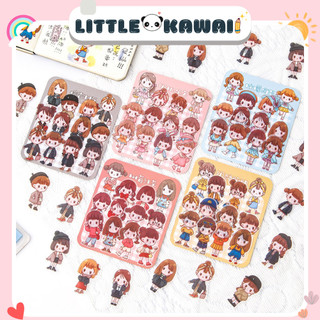 Set 40 miếng sticker hình dán hoạt hình bé gái đáng yêu cute