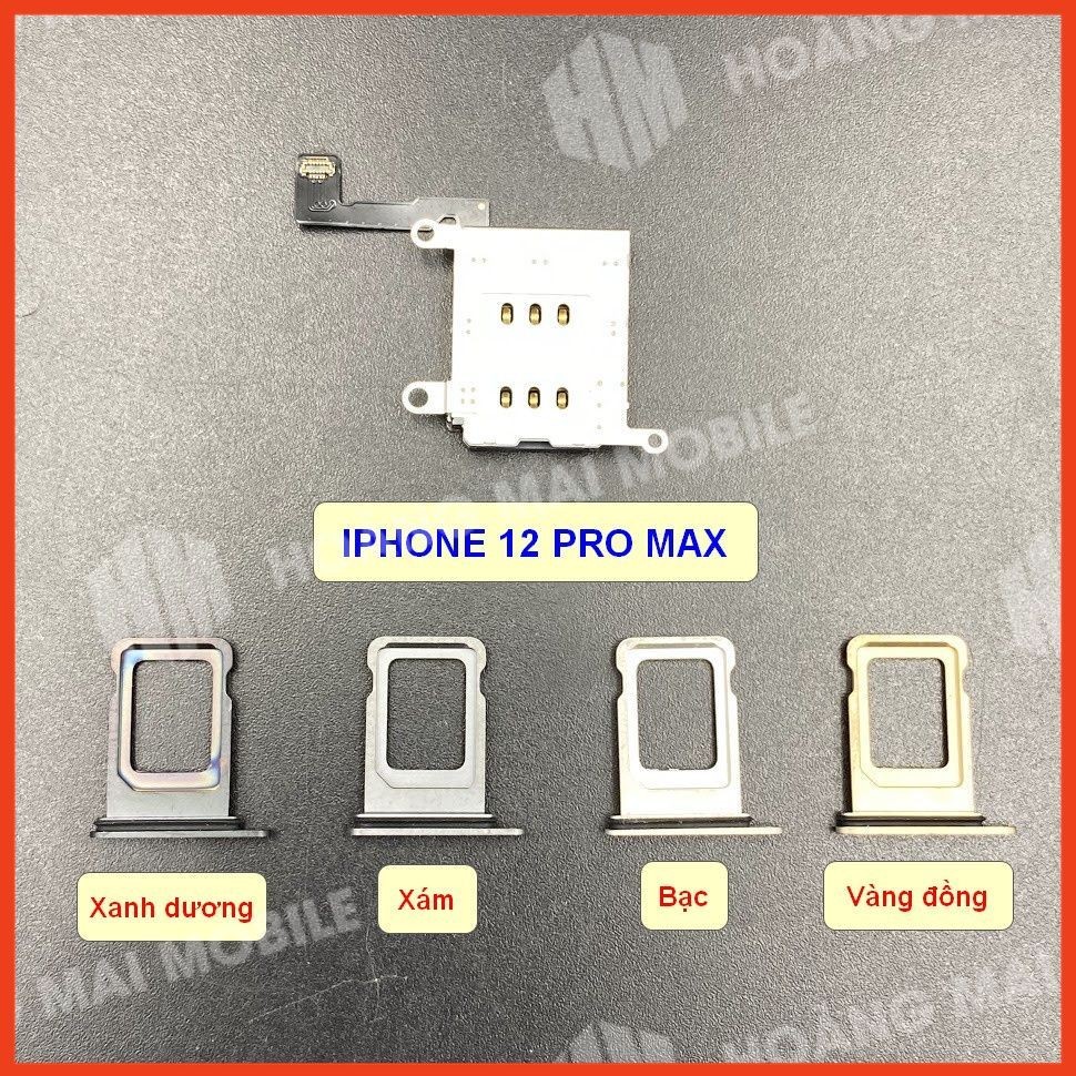 Combo ổ và khay 2 sim. 12PM dùng để thay thế và nâng cấp điện thoại từ 1 SIM vật lý lên 2 SIM vật lý cho 12PM