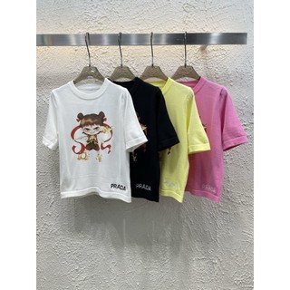 25 Mùa Xuân Sản Phẩm Mới Nezha In Hình Ngắn Tay Dệt Kim Phù Hợp Với Thời Trang Top