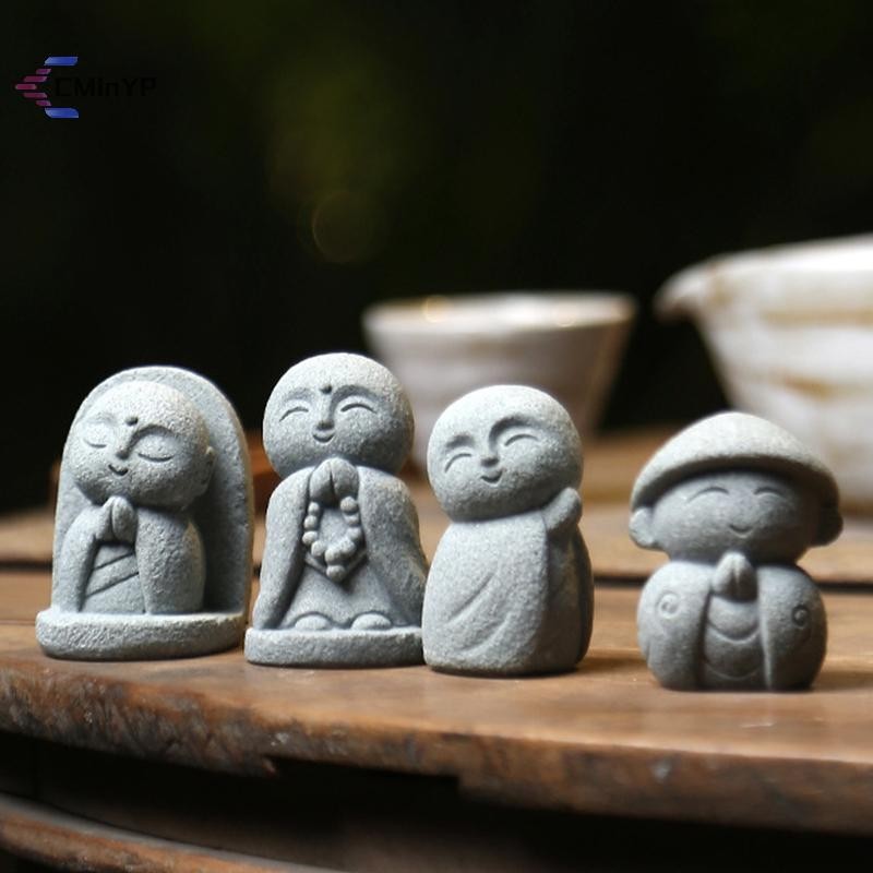 Tượng Jizo Phật Nhỏ Trang Trí Sân Vườn, Bể Cá, Dễ Thương, Phong Cách Nhật Bản