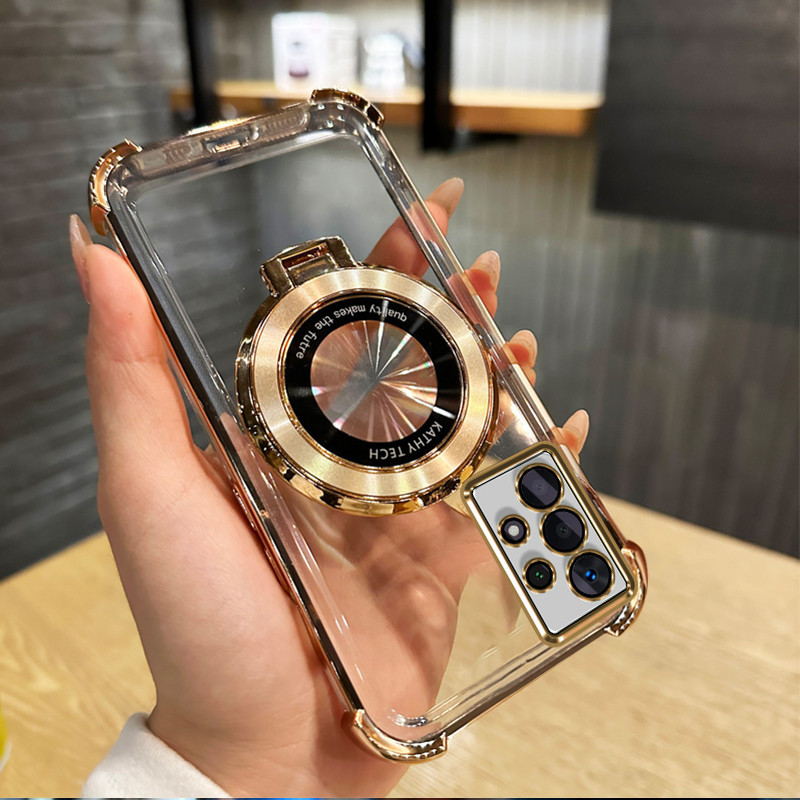 Ốp Lưng Cho SAMSUNG a52 Samsung a52s 5g Ốp Lưng Từ Tính Chống Sốc Trong Suốt Có Vòng Nam Châm Thiết 