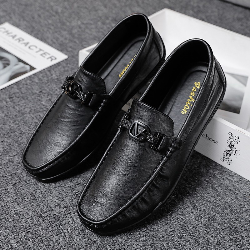 Giày lười nam da bò thông thường Doug Boat Driving Shoes Slip On Men Shoes 539