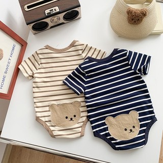 Áo liền quần cờ tam giác mỏng cho bé sơ sinh 0-2 tuổi