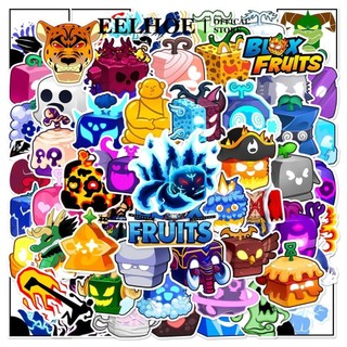 EELHOE Bộ 60 miếng dán chống thấm nước Roblox Blox Fruit Graffiti Game Trang trí cho Điện thoại/Laptop/Notebook Quà tặng ghi âm miiki_vn