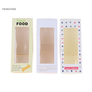 Henghome 20 Chiếc Bánh Sandwich Hộp Đóng Gói Bánh Nướng Bánh Ngọt Bao Bì Bánh Sandwich Gói Hộp Giấy Bánh Ngọt Hộp Bánh Mì Hộp Đựng TFG