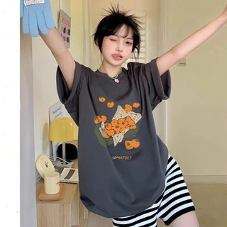 Mèo Dễ Thương In Hình Áo Thun Nữ Mùa Hè Phong Cách Mới Cotton Nặng Phù Hợp Với Rời Nửa Tay Ôm Hơn Nhìn Top Quần Áo