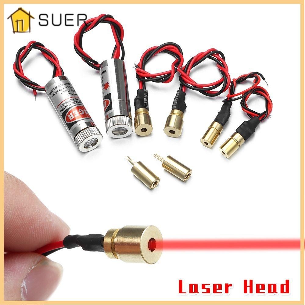 Suenin Point / Line Laser 650nm 5mW Đầu mô-đun đầu Diode Laser có thể điều chỉnh Laser