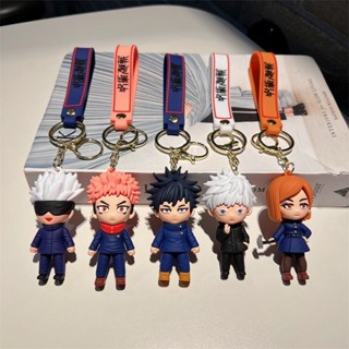 Anime Jujutsu Kaisen Búp Bê Móc Khóa Satoru Gojo Fushiguro Megumi Ba Lô Mặt Dây Chuyền Móc Khóa Xe Móc Khóa