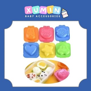 Bộ 6 khuôn cơm bento, khuôn cơm tạo hình cho bé, khuôn cơm hình thú ngộ nghĩnh cho bé