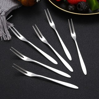 Combo 10 rĩa inox, rĩa ăn hoa quả inox loại trơn & có hoa văn đa năng tiện lợi -goodtime