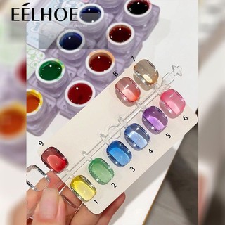 9 Màu Sơn Móng Tay Keo Trong Suốt Sơn Móng Tay gel Acrylic Trong Suốt Lọ 6g Sơn Móng Tay