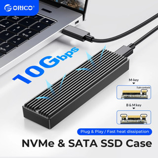 ORICO Box NVME M.2 PCIe NVMe USB3.1 type-C tản nhiệt nhôm cao cấp NVME Box NGFF Box Vỏ Ổ Đĩa Cứng NGFF M2 SSD NVME USB Type C Gen2 10Gbps PCIe SSD M2 SATA NGFF 5Gbps M.2 NVME M.2 SSD(M2PV)