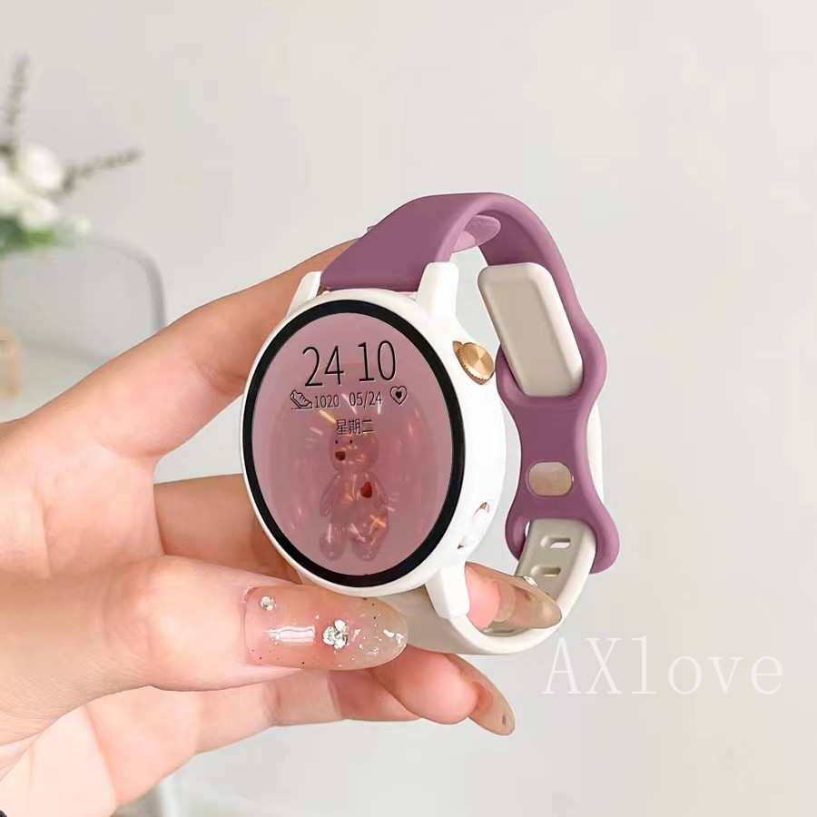 Dây đeo mỏng 20mm 22mm cho Samsung Galaxy Watch 7 6 5 4 6 Classic 5 Pro 4 Active 2 Vòng đeo tay sili