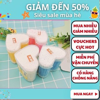 1 hủ tăm bông trẻ em 200 cây tiệt trùng giá rẻ