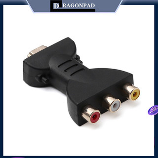 Dragonpad mạ vàng hdmi tương thích với 3 rgb / rca video bộ chuyển đổi âm thanh tín hiệu kỹ thuật số av thành phần chuyển đổi