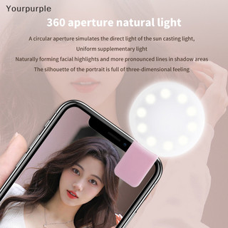You mini selfie ring light led flash ống kính điện thoại usb sạc clip mobile vn