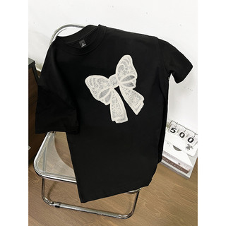 Fashmily Mới 100% Cotton Hàng Sẵn Có Áo Thun Nữ Hàn Quốc Oversize Tay Ngắn Cặp Đôi Người Phụ Nữ Rời Tee