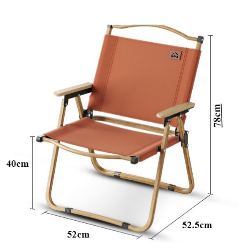 Ghế dã ngoại câu cá cafe camping TANLOOK Màu Nâu thiết kế gọn du lịch ,ban công,hàng nhập nguyên chi