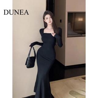 Váy đuôi cá cổ vuông gợi cảm dành cho nữ DUNEA