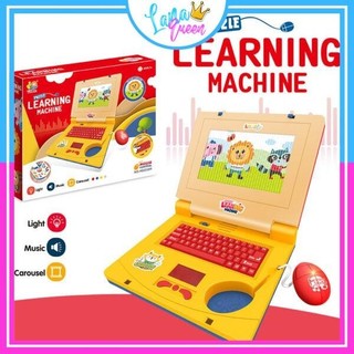 Laptop đồ chơi cho bé, máy tính đồ chơi cho bé xách tay có nhạc đèn chuột