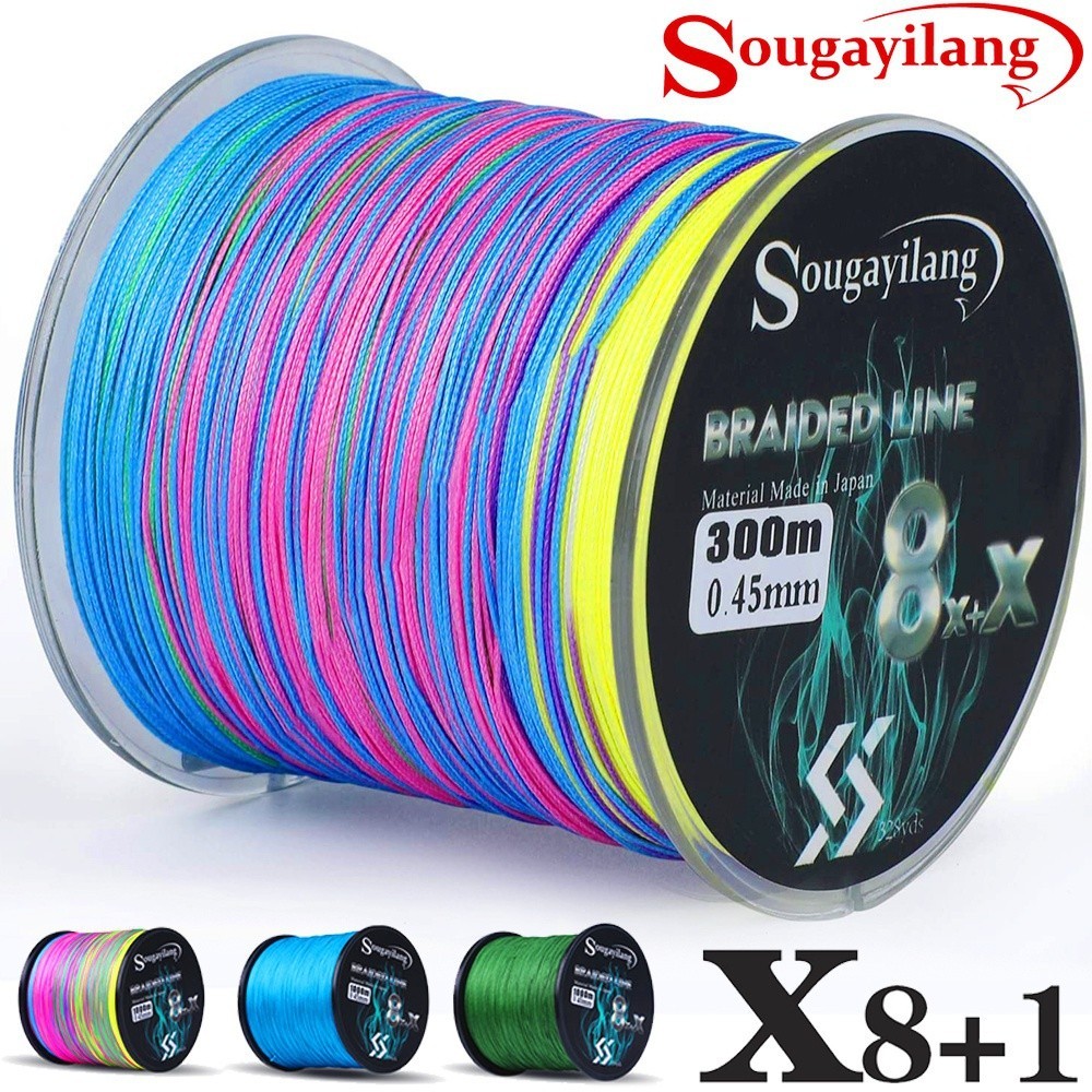 Sougayilang 9 sợi mạnh pe dây câu mạnh mẽ chống mài mòn dây câu dây bện pe câu
